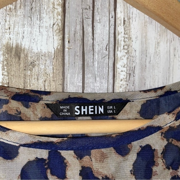 Shein Sheer Leopard Blouse - Picture 4 of 4